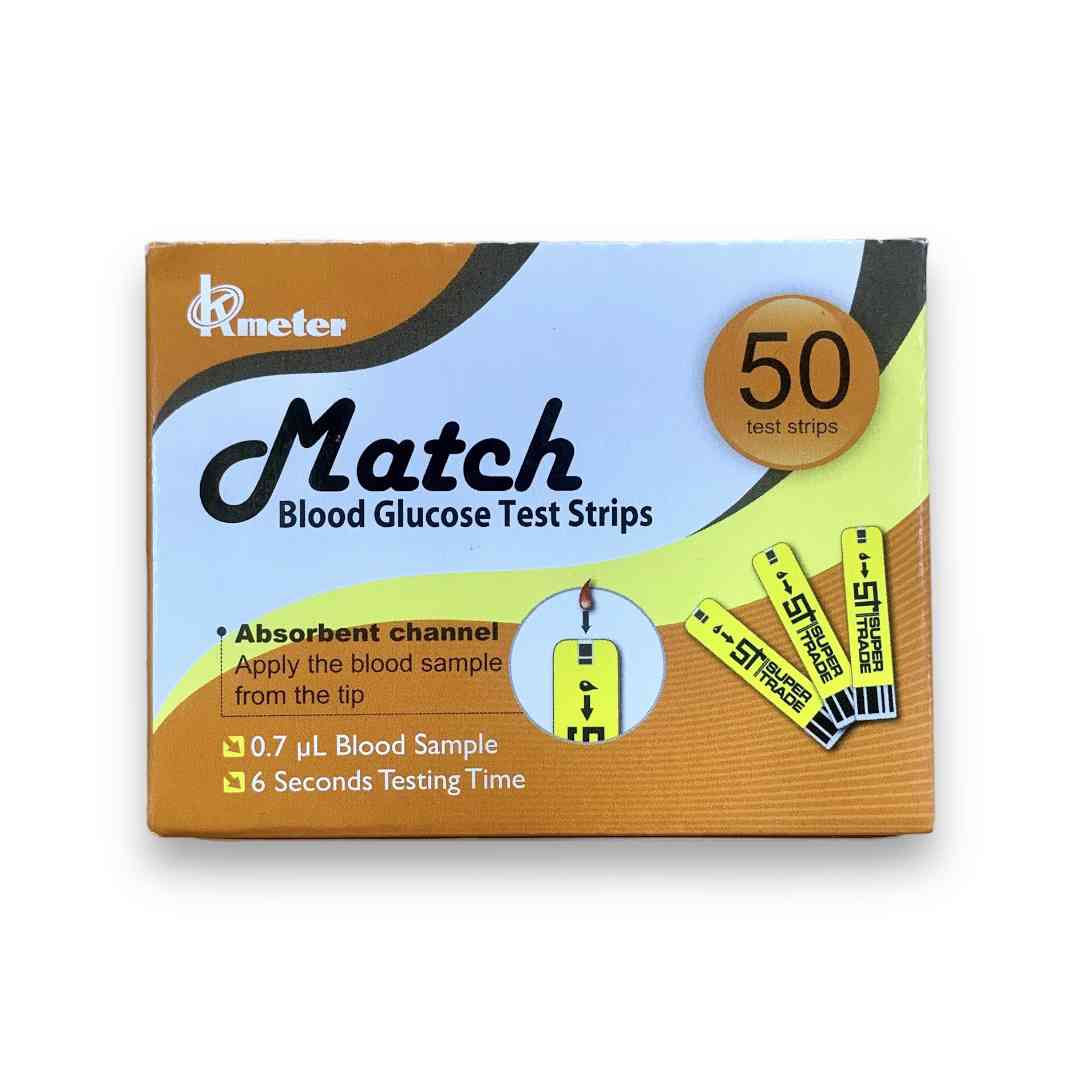 Healthway OK Meter Match Blood Glucose Test Strip 50 Pcs