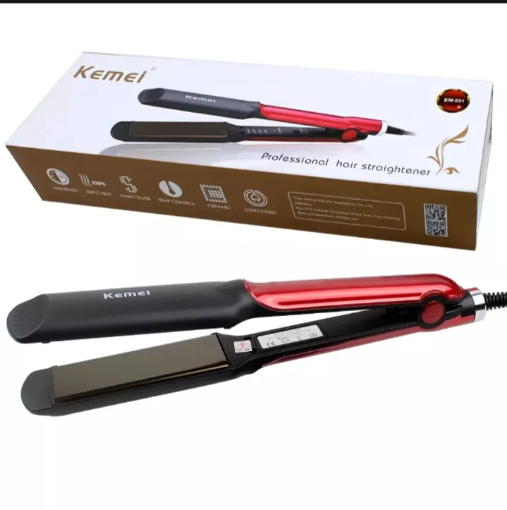 SANWOOD Kemei KM-329 Professional Electric Hair Straightener Flat Iron Clip  Styling Tool - Walmart.com